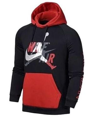 Nike Jumpman Classics Contrast Colour Stitching Casual Sports - Red