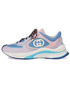Gucci (Wmns) Run Suede Trainers - Blue