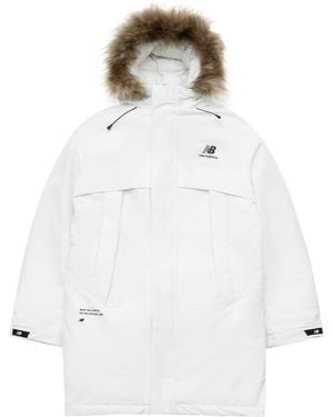 New Balance Long Puff Down Jacket - White