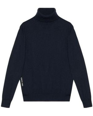 Gucci Embroidery Wool Jumper 'Dark' - Blue