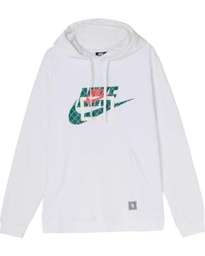 Nike Cosy Casual Hooded Pullover - White