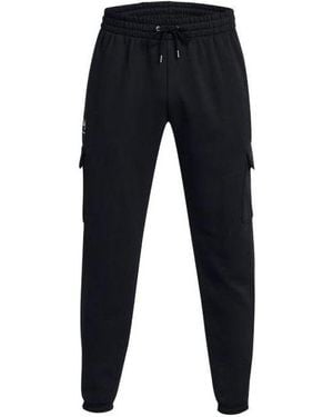 Under Armour Essential Fleece Cargo Pants - Black