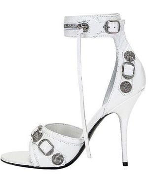 Balenciaga (Wmns) Cagole 110Mm Sandals Arena Lambskin' 743057Wad4E9081 - White