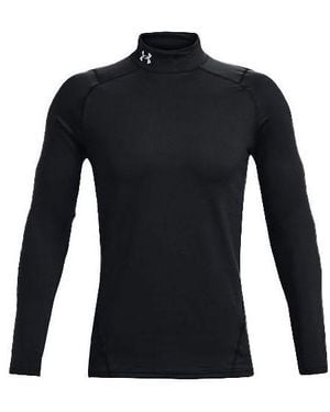 Under Armour Coldgear Fitted Mock Long Sleeve T-Shirt - Black