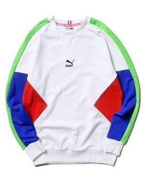 PUMA Tfs Crew Round Neck Pullover - Red
