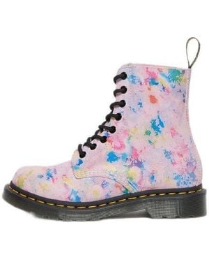Dr. Martens (Wmns) 1460 Pascal Suede Lace Up Boots - Blue