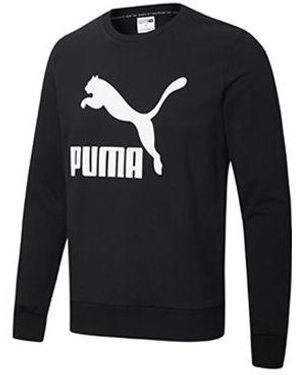 PUMA Classics Casual Printing Round Neck - Black