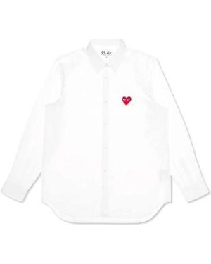 COMME DES GARÇONS PLAY (Wmns) Shirt Emblem - White