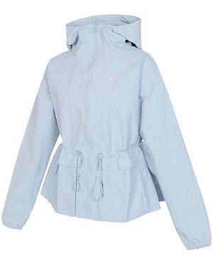 Nike (Wmns) Sportswear Everything Wovens Oversized Hooded Jacket 'Light Armoury' - Blue