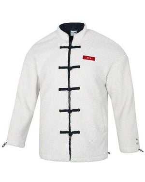 PUMA Limited Cny Yott Stand Collar Logo Jacket - White