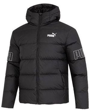 PUMA Power Hooded Down Puffer Jacket - Black