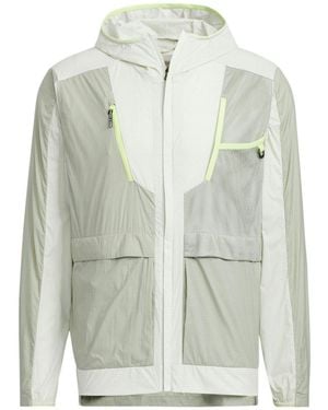 adidas Terrex U Voyg Light Wb Outdoor Sports Hooded Jacket Couple Style Light - Green