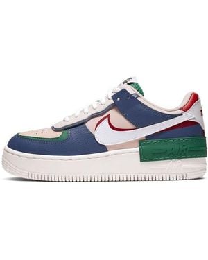 Nike (Wmns) Air Force 1 Shadow Vintage' - Blue