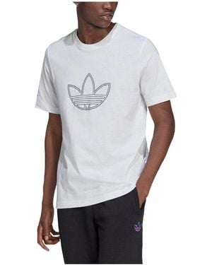 adidas Originals Outline Logo T Logo Tee - White