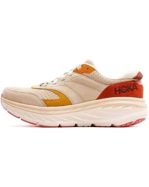 Hoka One One Bondi L Suede 'Shifting Sand' - Natural