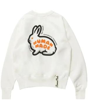 Human Made Crewneck Rabbit Sweatshirt - White