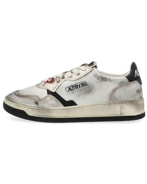 Autry (Wmns) Low Super Vintage Mesh Trainers - White