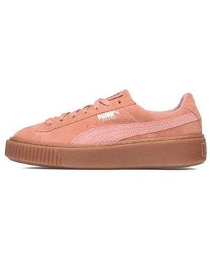 PUMA (Wmns) Suede Platform - Pink