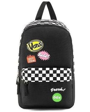 Vans Checkerboard Logo Backpack - Black