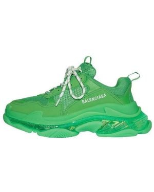 Balenciaga (Wmns) Triple S 'Clear Sole - Green