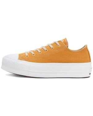 Converse (Wmns) Renew Cotton Chuck Taylor All Star Platform Low 'Sunflower' - Orange