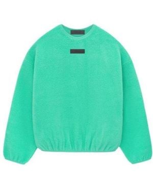 Fear Of God Ss24 Polar Fleece Crewneck 'Mint Leaf' - Green