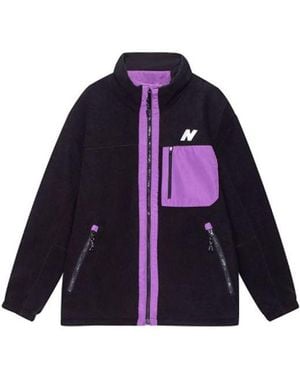New Balance Contrasting Colours Polar Fleece Jacket - Blue