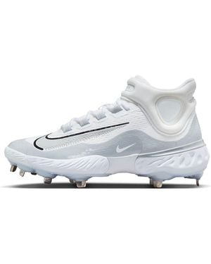 Nike Alpha Huarache Elite 4 Mid Wolf' - White