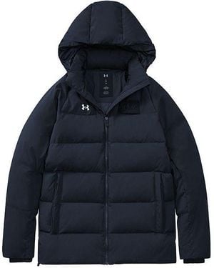 Under Armour (Wmns) Logo Training Hooded Down Jacket - Blue