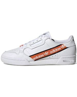 adidas Continental 80 'Wordmark Side Stripe - White