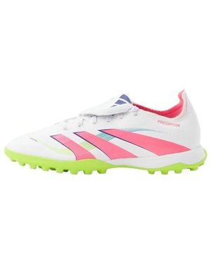 adidas Predator League Fold-Over Tongue Turf 'Lucid Lucid Lemon' - White