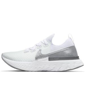 Nike (Wmns) React Infinity Run Flyknit Metallic' - White