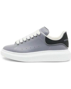 McQueen Oversized Trainer 'Gun' - Blue