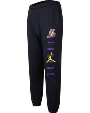 Nike Nba Courtside Statement Edition Los Angeles Lakers Bundle Feet Sports Long Trousers - Blue