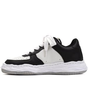 Maison Mihara Yasuhiro Wayne Og Sole Leather Low-Top Trainer - Black