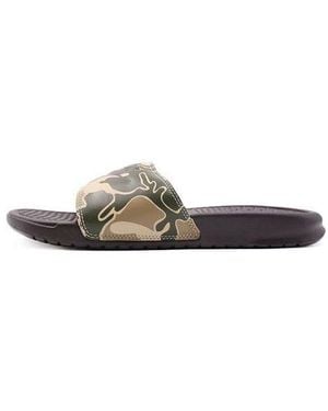Nike Benassi Jdi Print 'Camo' - Brown