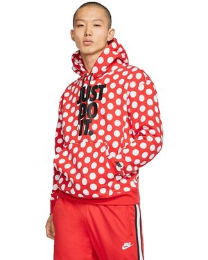 Nike Full Out Dots Hoodie - Red