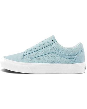 Vans Old Skool Breathable Lightweight Wear-Resistant Low Tops Casual Skateboarding Shoes - Blue