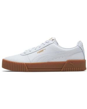 PUMA (Wmns) Carina Leather Gum' - White