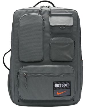Nike Outdoor Portable Large Capacity Zipper Multifunction Pocket Fabric Schoolbag Backpack Smoke Grey