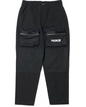 Nike City Made Cargo Logo Casual Sports Long Pants - Black