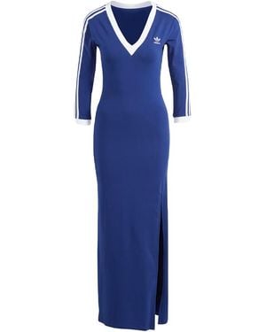 adidas (Wmns) Originals Adicolor Colro Claic 3-Maxi Srtipe Dress - Blue