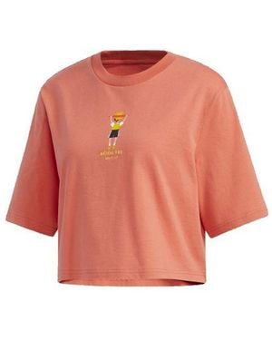adidas (Wmns) Neo Casual Sports Short Sleeve - Orange