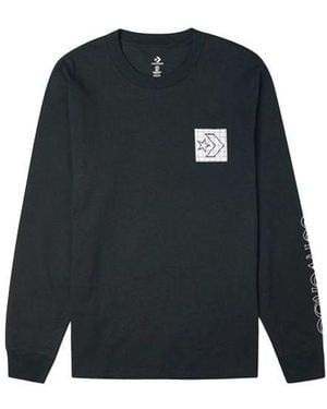 Converse Distorted Court Long Sleeve T-Shirt - Blue