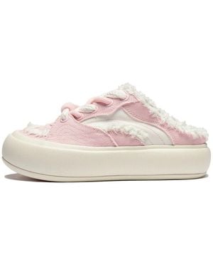 Li-ning (Wmns) Puff Platform Mule Creamy' - Pink