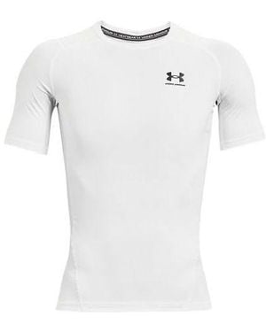Under Armour Logo Printing Round Neck Short Sleeve - White