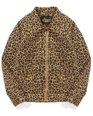 Drew House Cotton Twill Gas Jacket 'Cheetah' - Brown