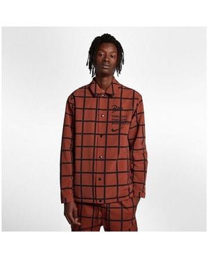 Nike + Patta Checked Shell Jacket - Red