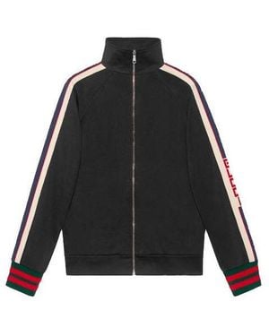 Gucci Technical Track Jacket 'Stripe Classic' - Black