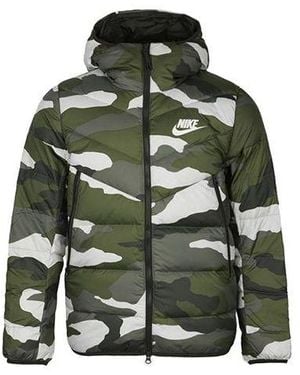 nike camo puffer
